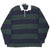 Vintage Polo Ralph Lauren Blue Green Striped Rugby Polo Shirt 1990S Size Large