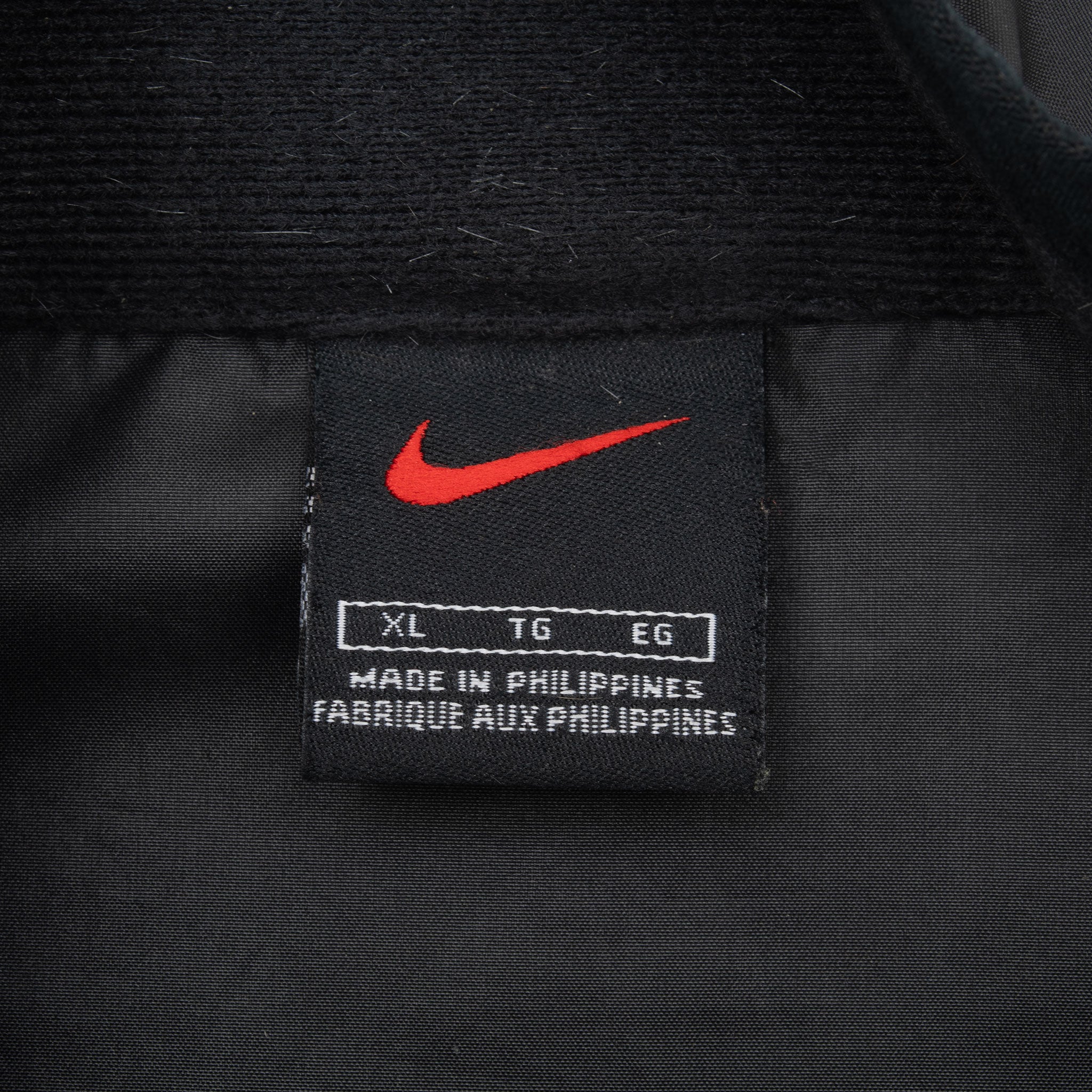 Vintage Nike Black Pullover Windbreaker Jacket 1990S Size XL