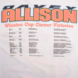 Vintage Nascar Davey Allison 1993 Memorial Tee Shirt Size Large Made In Usa With Single Stitch Sleeves