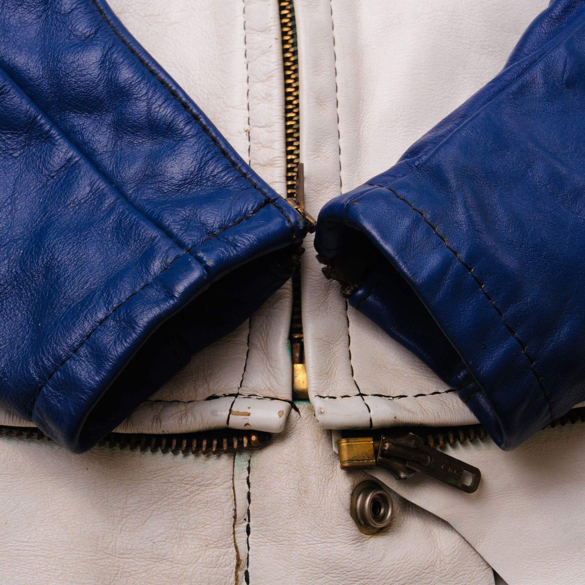 Vintage Bates Marty Calabra 39 Racing Leather Jacket 1970S Size Medium 