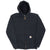 Vintage Carhartt Classic Black Full Zip Hoodie Sweatshirt Size Small