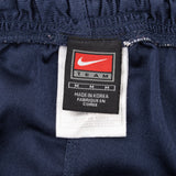 Vintage Nike Blue & White Classic Swoosh Track Shorts 1990S Size Medium