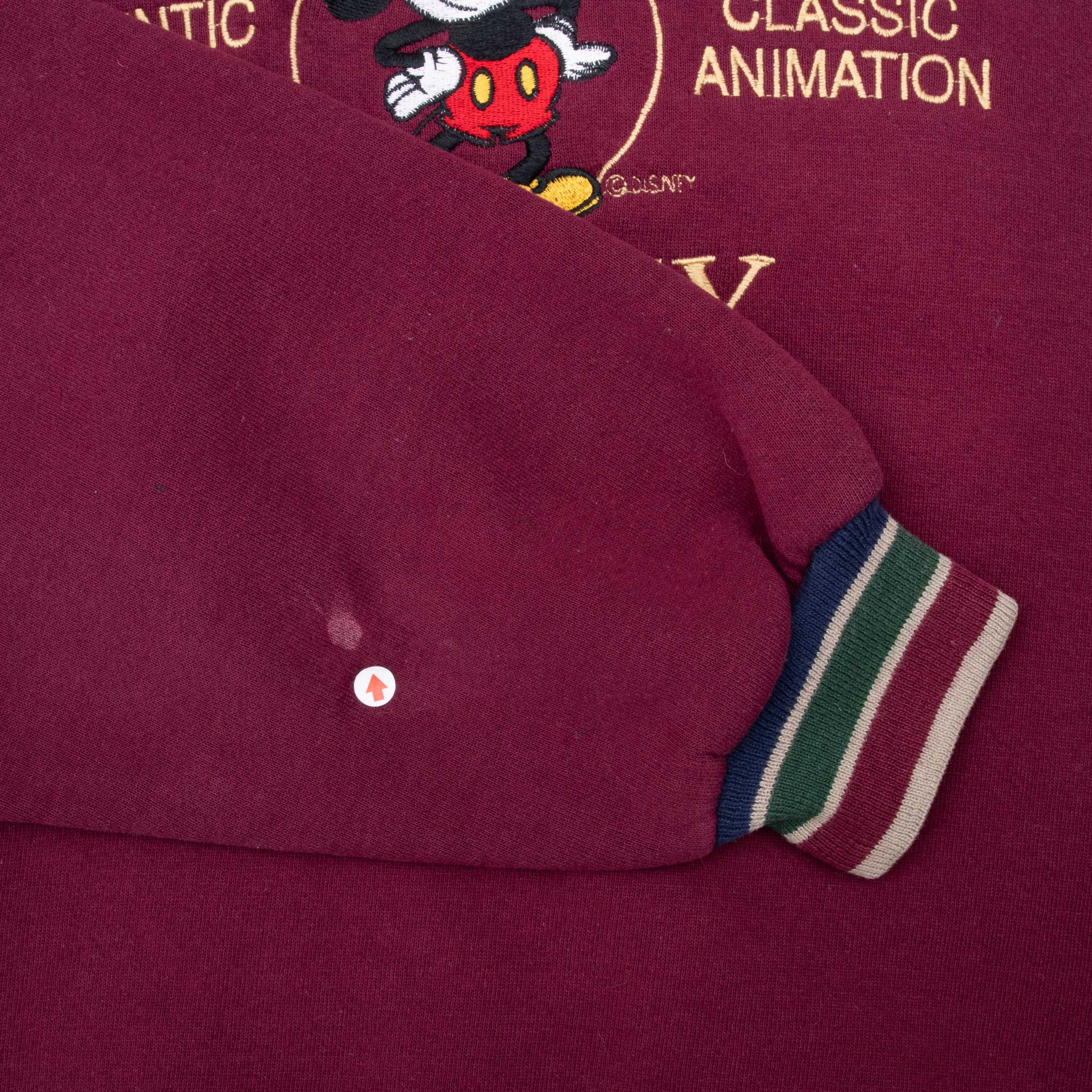 VINTAGE DISNEY MICKEY MOUSE RED SWEATSHIRT LARGE 1990S MADE IN USA