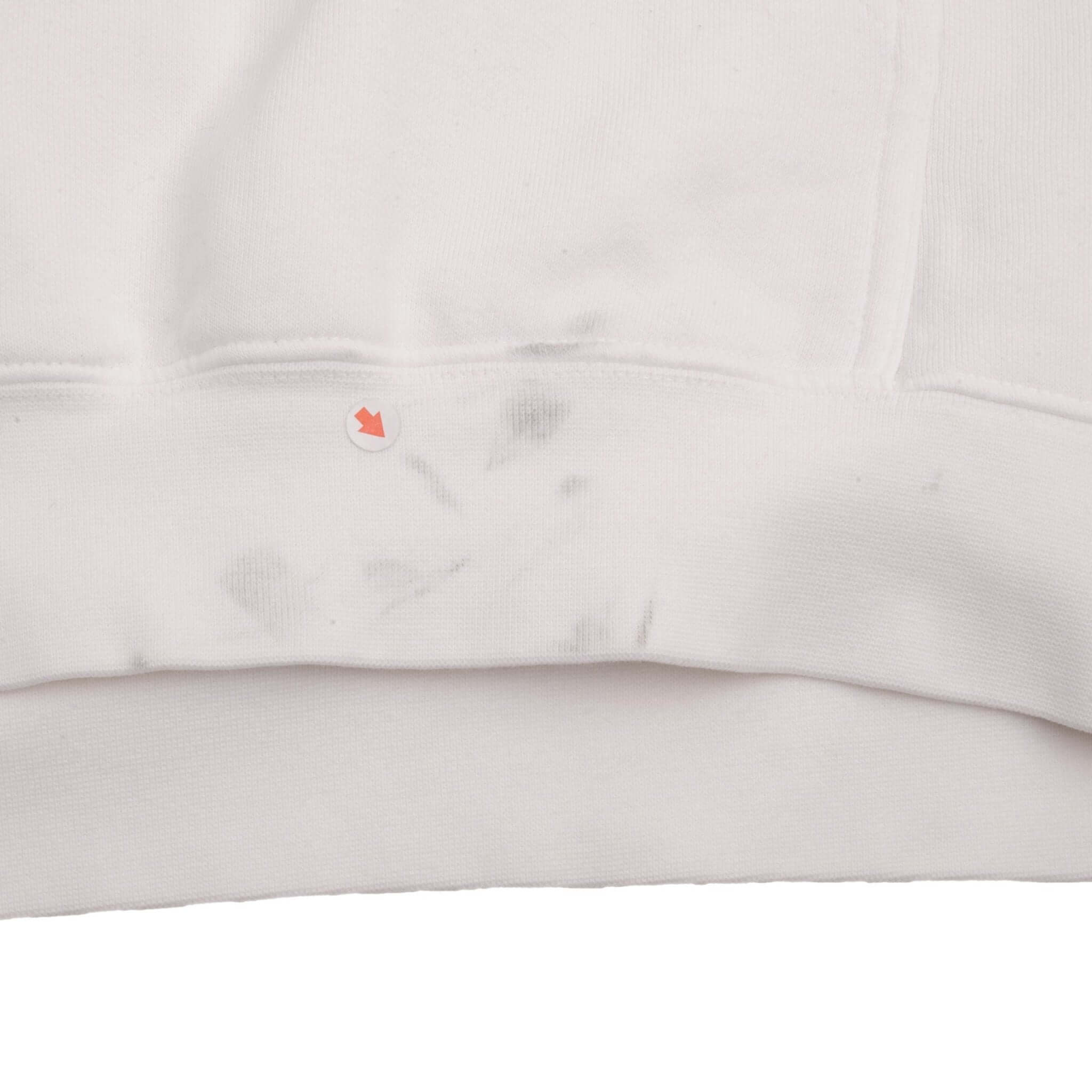 VINTAGE NIKE SPELLOUT CENTER SWOOSH WHITE HOODIE SWEATSHIRT 2000S SIZE XL