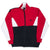 Vintage Nike Classic Swoosh Red Black Full Zip Sweatshirt 1980S Size XL Made In Usa