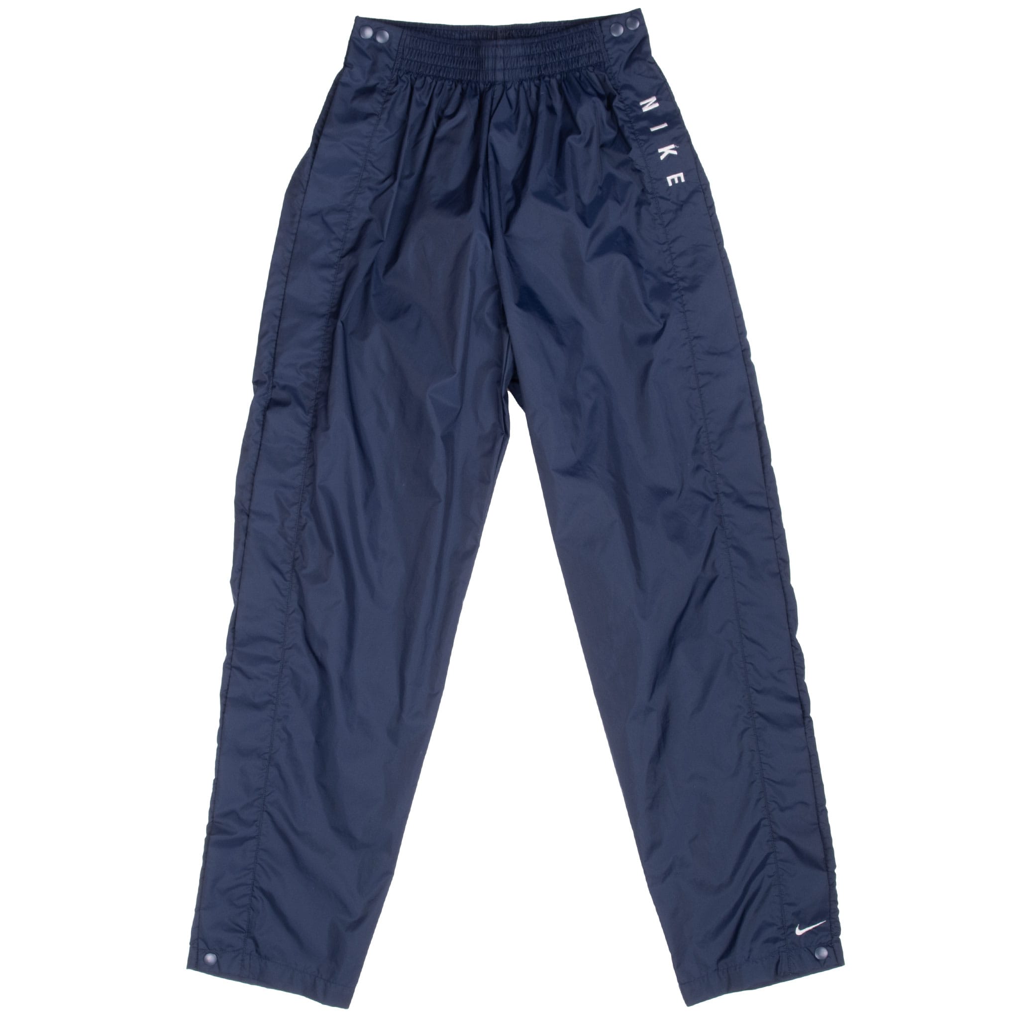 Vintage Nike Snap Buttons Navy Blue Track Pants 1990S Size Small