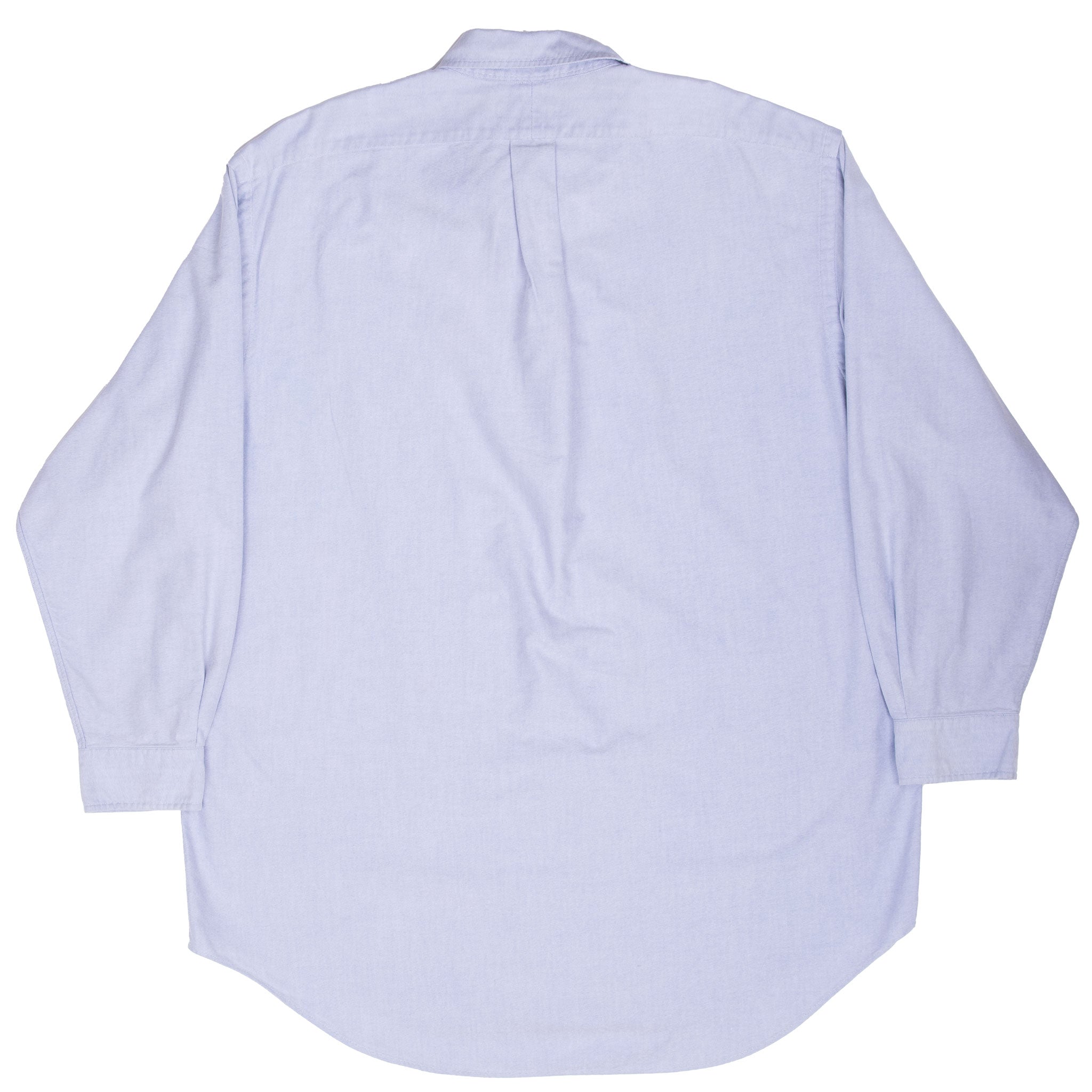 Vintage Ralph Lauren Blue Striped Shirt 1990S Size Large 16 1/2 X 32