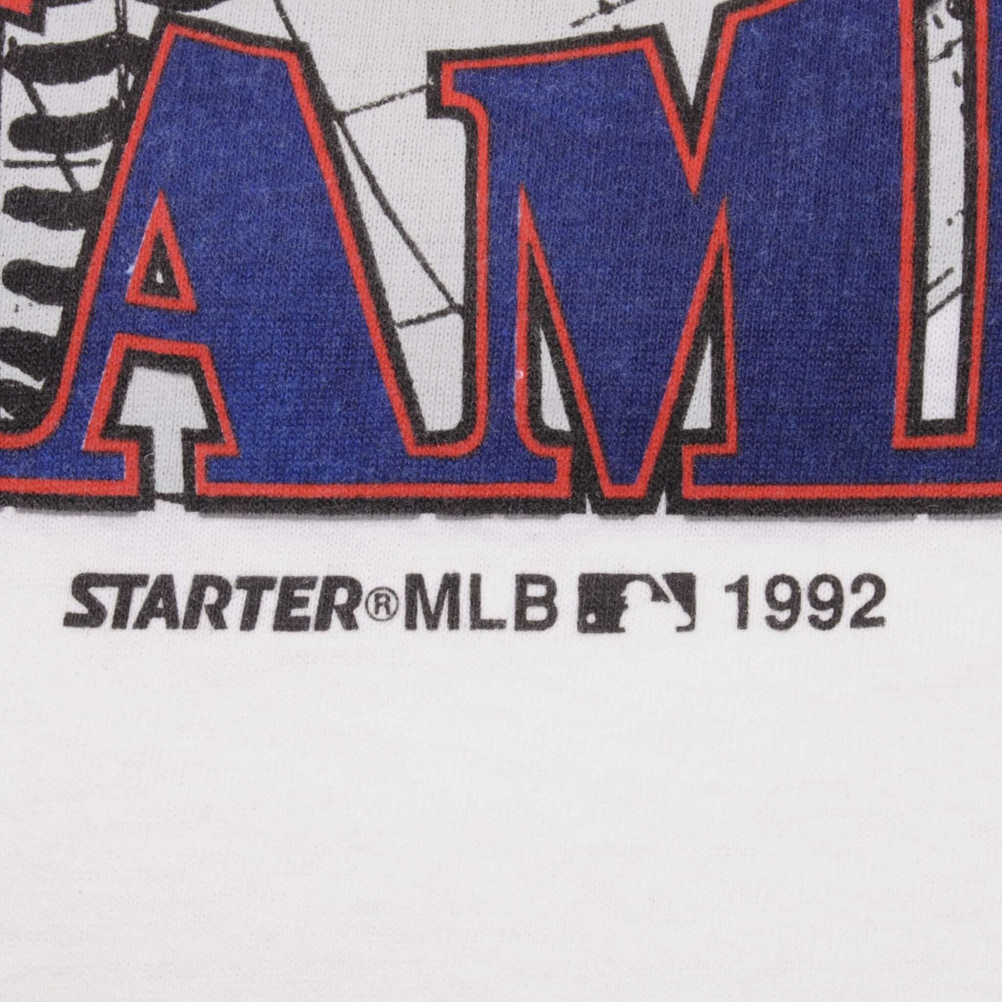 Vintage MLB Atlanta Braves Western Division Champions 1992 Back to Back White Tee Shirt Size Medium Made In USA With Single Stitch Sleeves