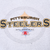 Close-up of Pittsburgh Steelers AFC Central chest print in black, white and gold
