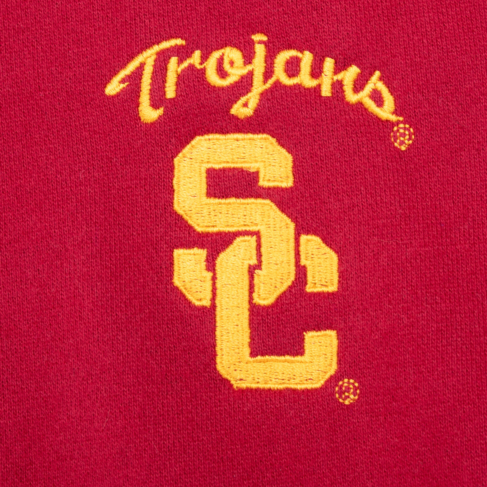 Vintage Ncaa Nike Usc Trojans Quarter Zip Sweatshirt 1990S Size XL