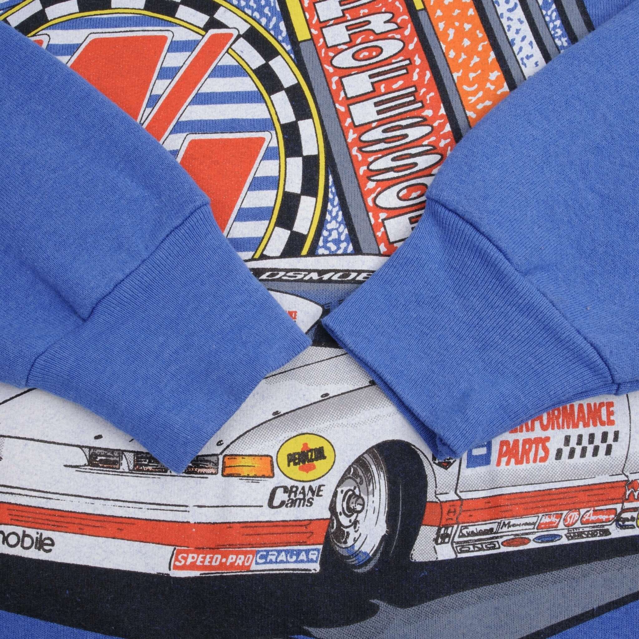 Vintage Pro Stock Racing Warren Johnson Champion 1992 Sweatshirt Size Large Made In USA