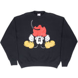 Vintage Disney Mickey Mouse 1990S Black Sweatshirt Size XL Made In Usa