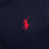 Vintage Polo Ralph Lauren Navy Blue Quarter 1/4 Zip Sweater 1990s Size Large