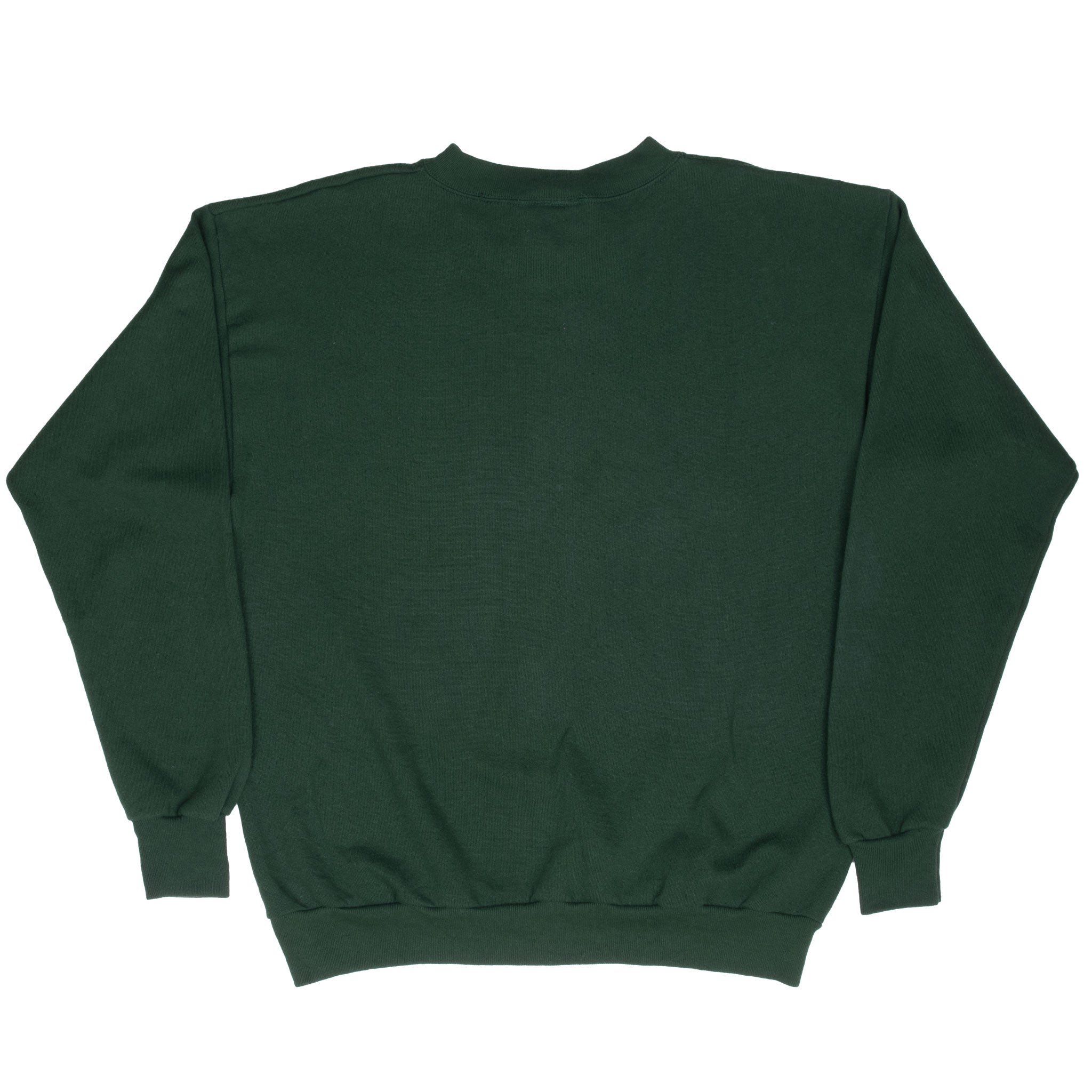 Vintage Snoopy Apple Peanuts Green Sweatshirt 1980S Size Large Made In Usa