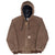 Vintage Carhartt Brown Active Worker Kids Jacket JQ682 1990S Size Medium Youth Made In Usa