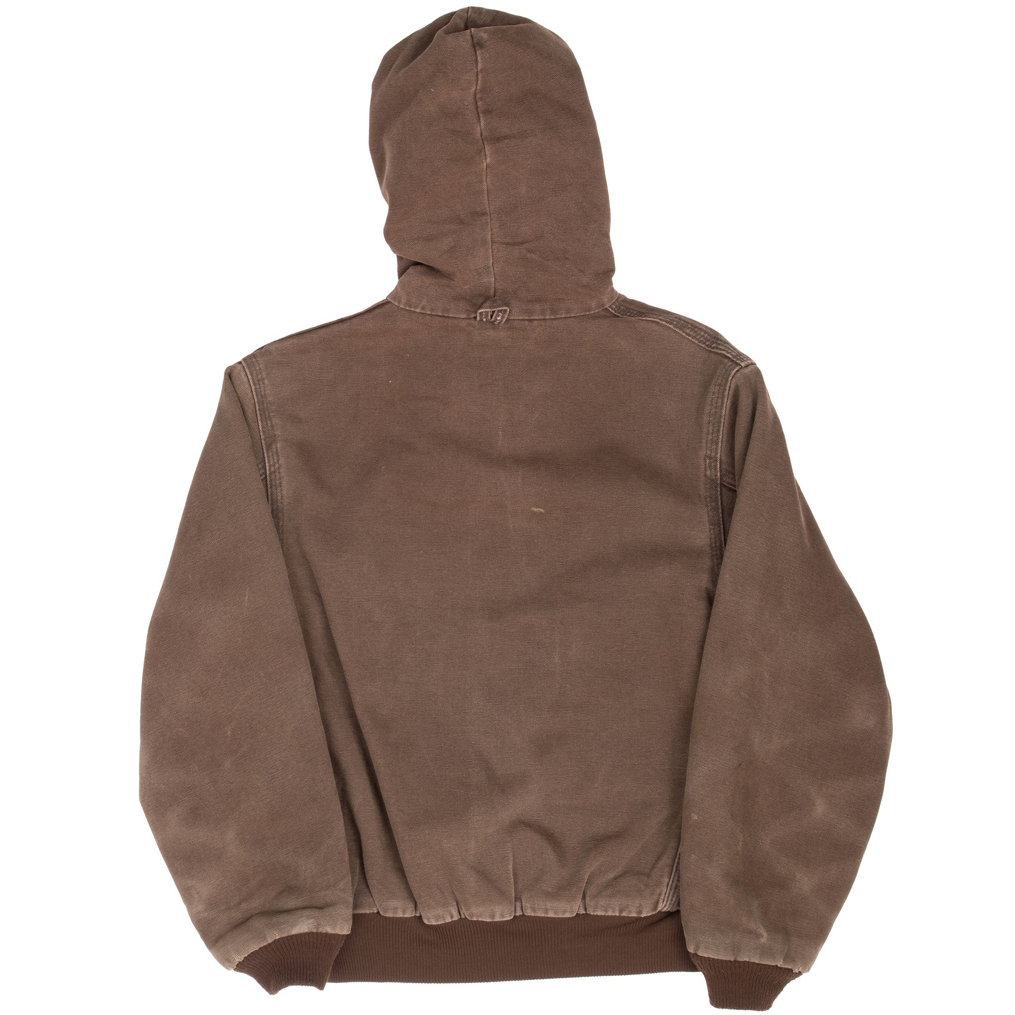 Vintage Carhartt Brown Active Worker Kids Jacket JQ682 1990S Size Medium Youth Made In Usa