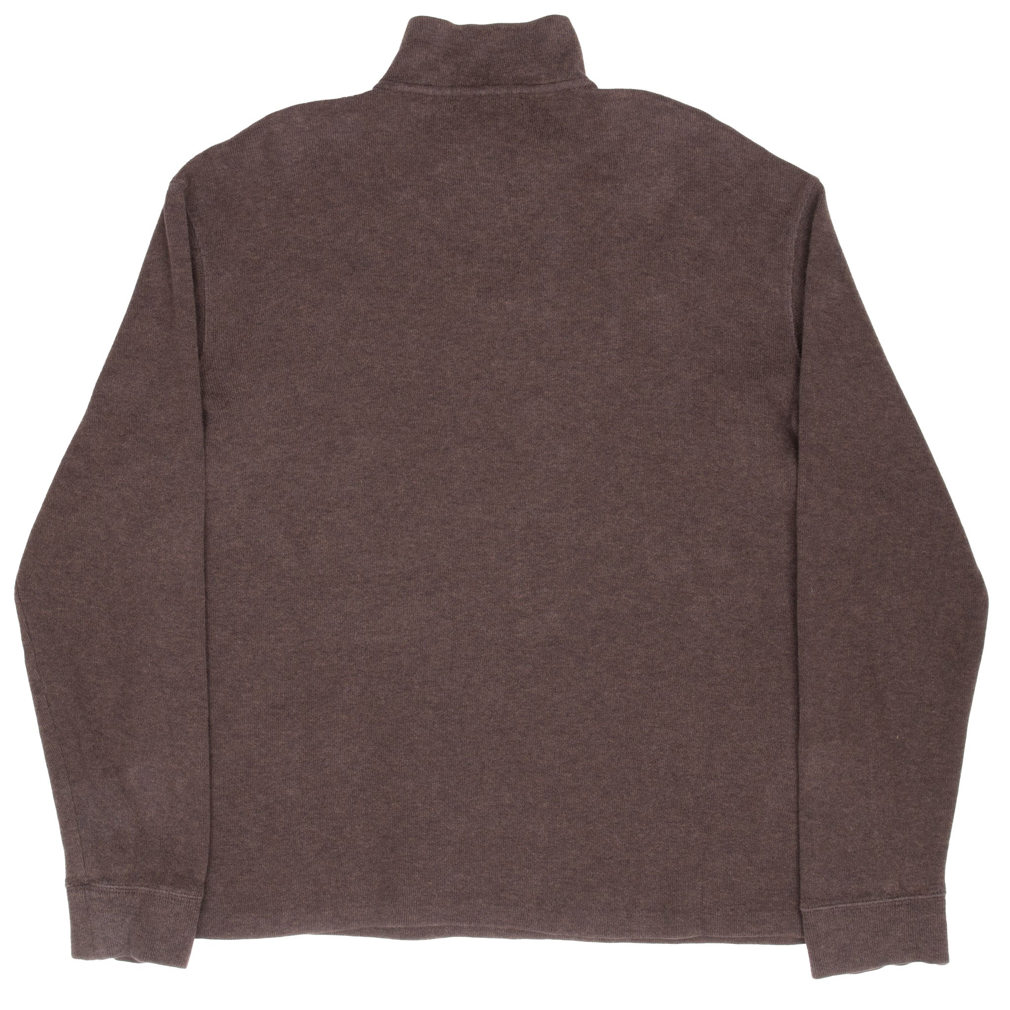Vintage Polo Ralph Lauren Brown Quarter Zip Sweatshirt Size Large 1990S