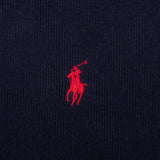 Vintage Polo Ralph Lauren Navy Blue Quarter 1/4 Zip Sweater 1990s Size Large