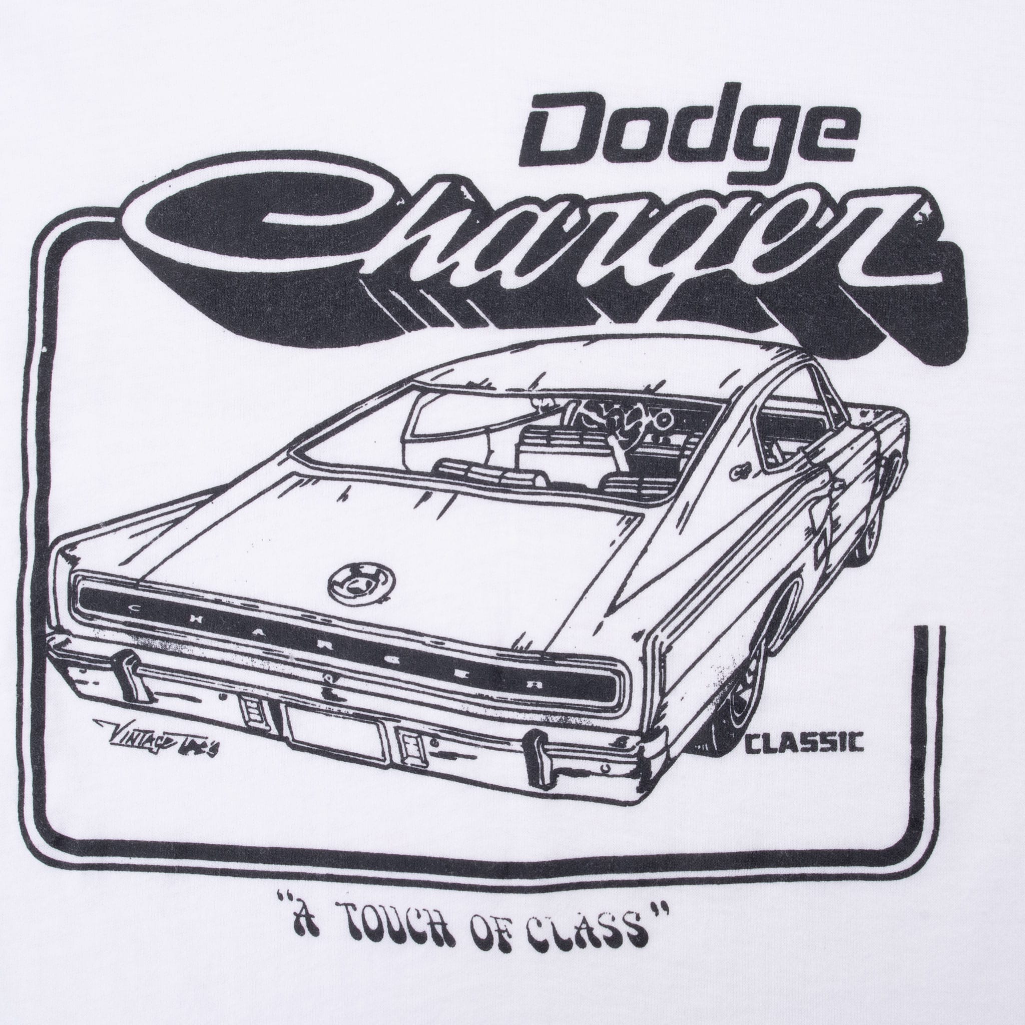 Vintage Dodge Charger 1990S Tee Shirt Size Medium Made In Usa With Single Stitch Sleeves