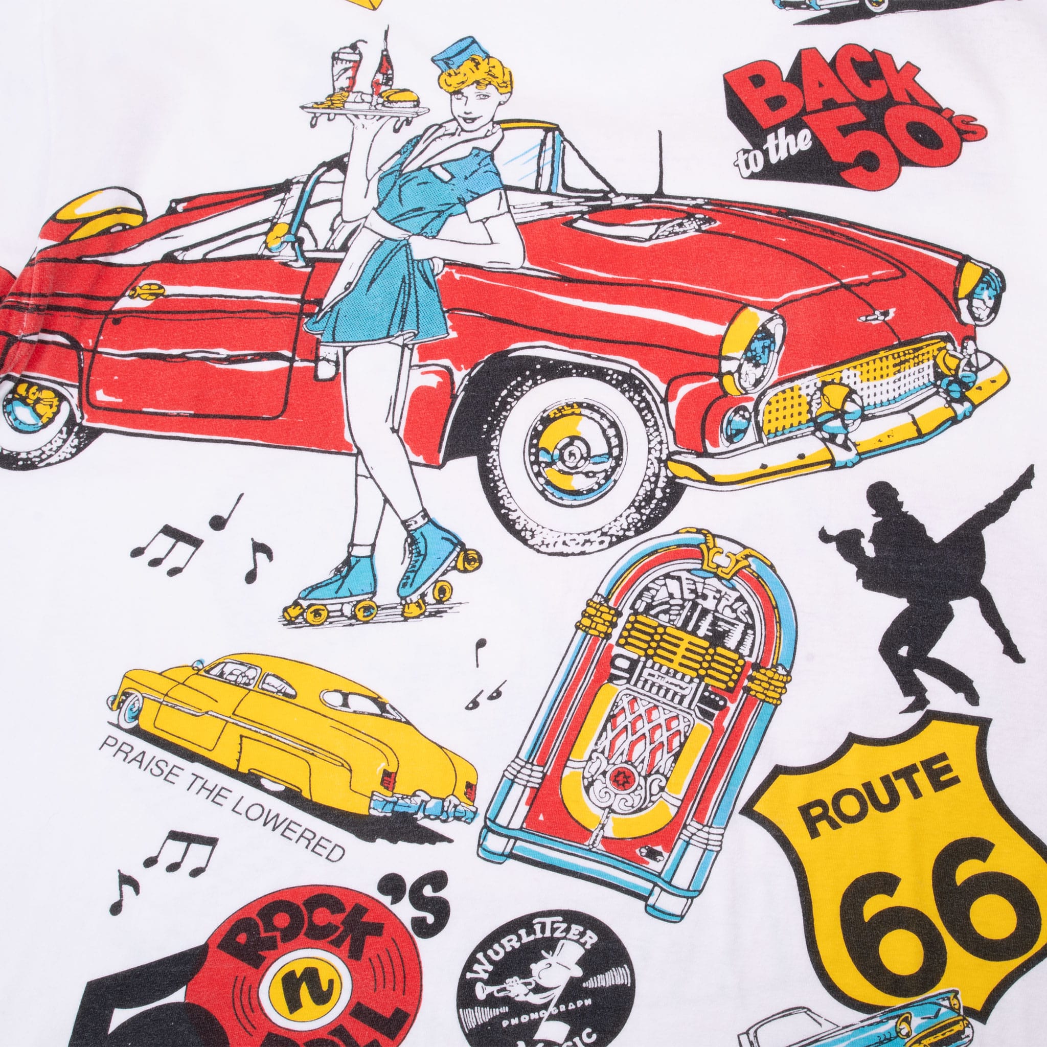 Vintage Back to The 50S Pop Culture Tee Shirt 1990S Size 2Xl Made In Usa