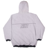 Vintage Nike Swoosh Black Hooded Reversible Windbreaker Jacket 2000S Size Large