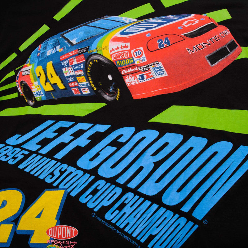 Vintage Nascar Jeff Gordon Tee Shirt 1995 Winston Cup Champion Size XLarge Made In USA