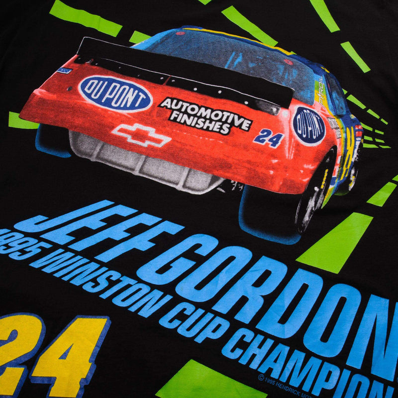 Vintage Nascar Jeff Gordon Tee Shirt 1995 Winston Cup Champion Size XLarge Made In USA