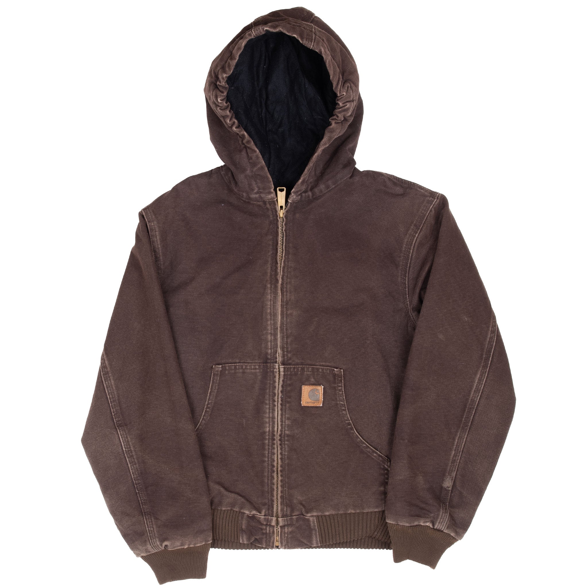 Vintage Carhartt Brown Active Worker Kids Jacket Yyj130Dkb Size Large Youth (10-12)