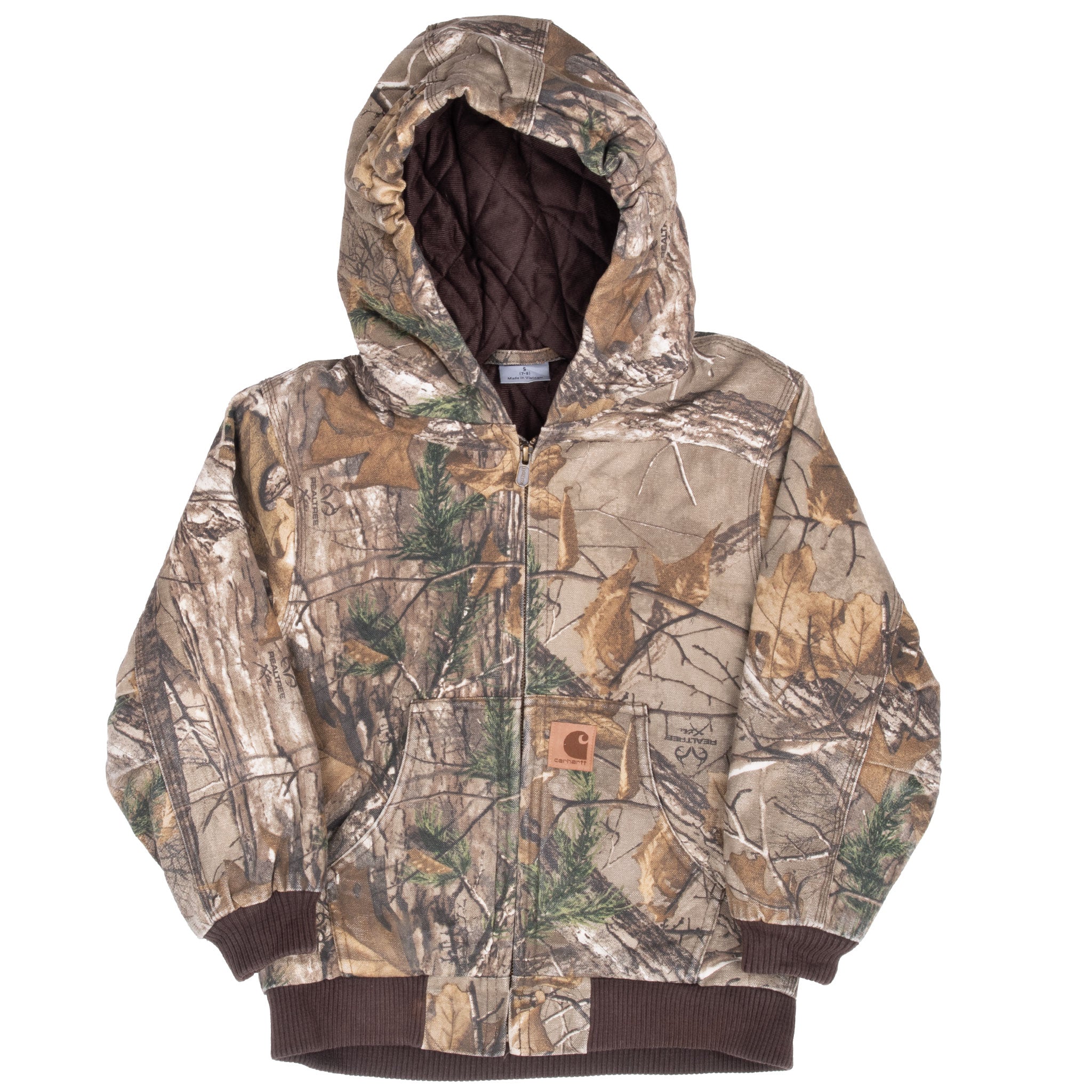 Vintage Carhartt Realtree Camo Active Worker Jacket Size Small Youth (7-8)