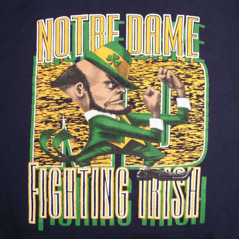 Vintage Notre Dame University Fighting Irish Sweatshirt 1990S Size XL Made In Usa