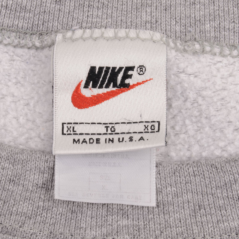 Vintage Nike Center Swoosh Texas A&M University Gray Sweatshirt Size XL 1990S Made In USA