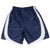 Vintage Nike Blue & White Classic Swoosh Track Shorts 1990S Size Medium