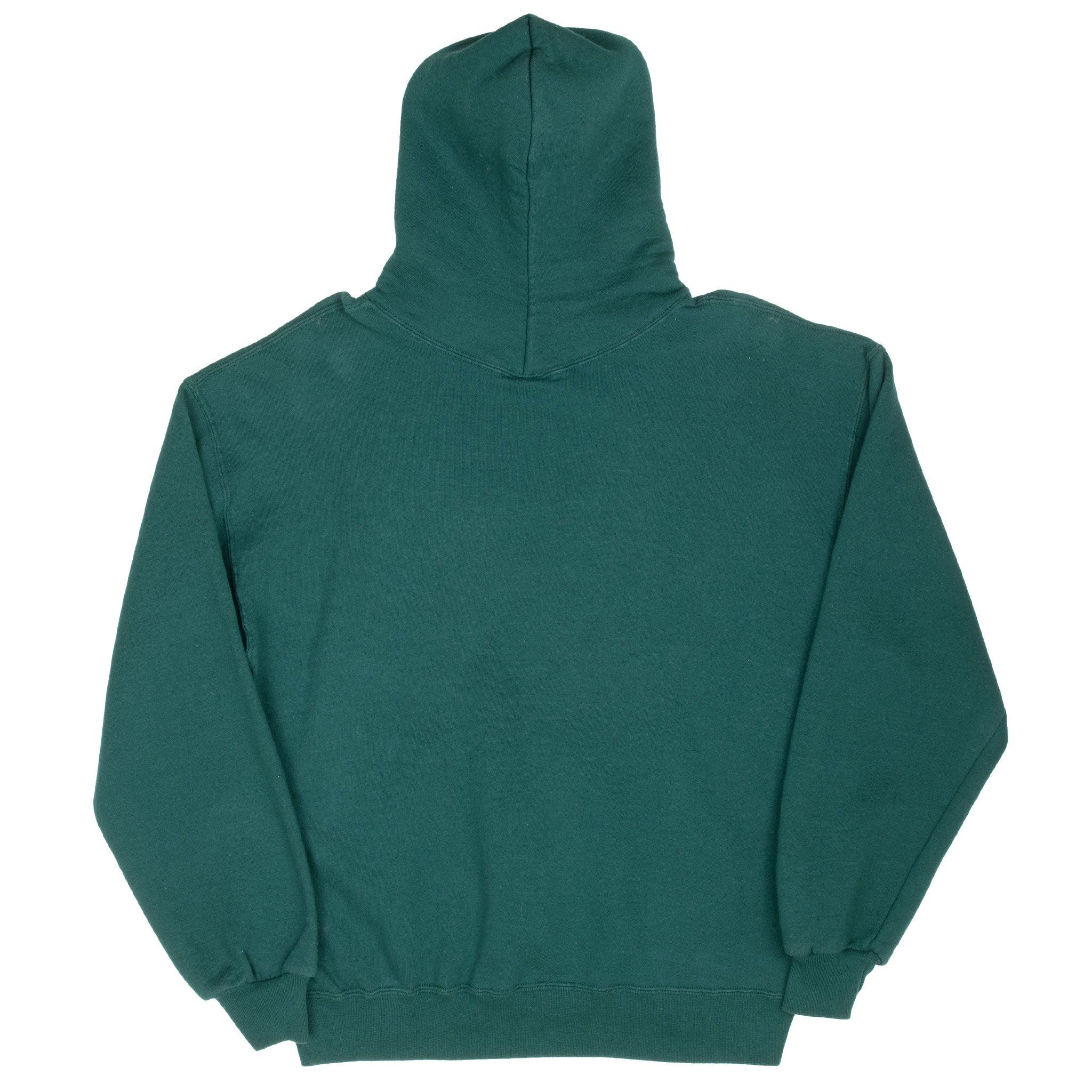 Vintage Russell Athletic Blank Pine Green Hoodie Sweatshirt 1990S Size Large Made In Usa