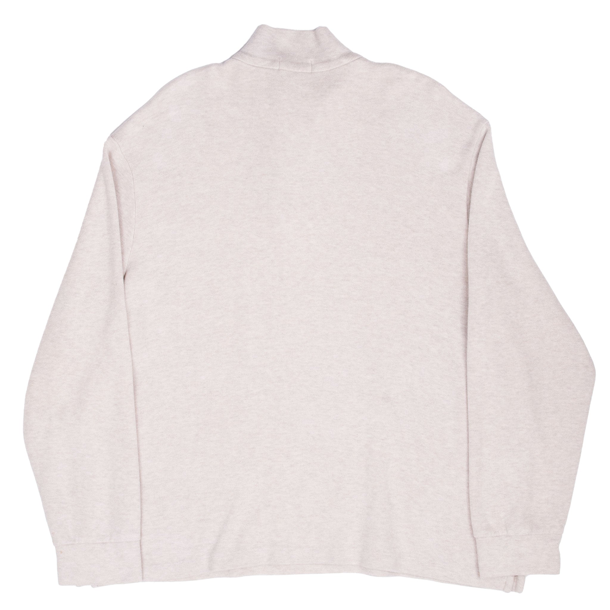 Polo Ralph Lauren Beige Quarter 1/4 Zip Sweater Size 2Xl