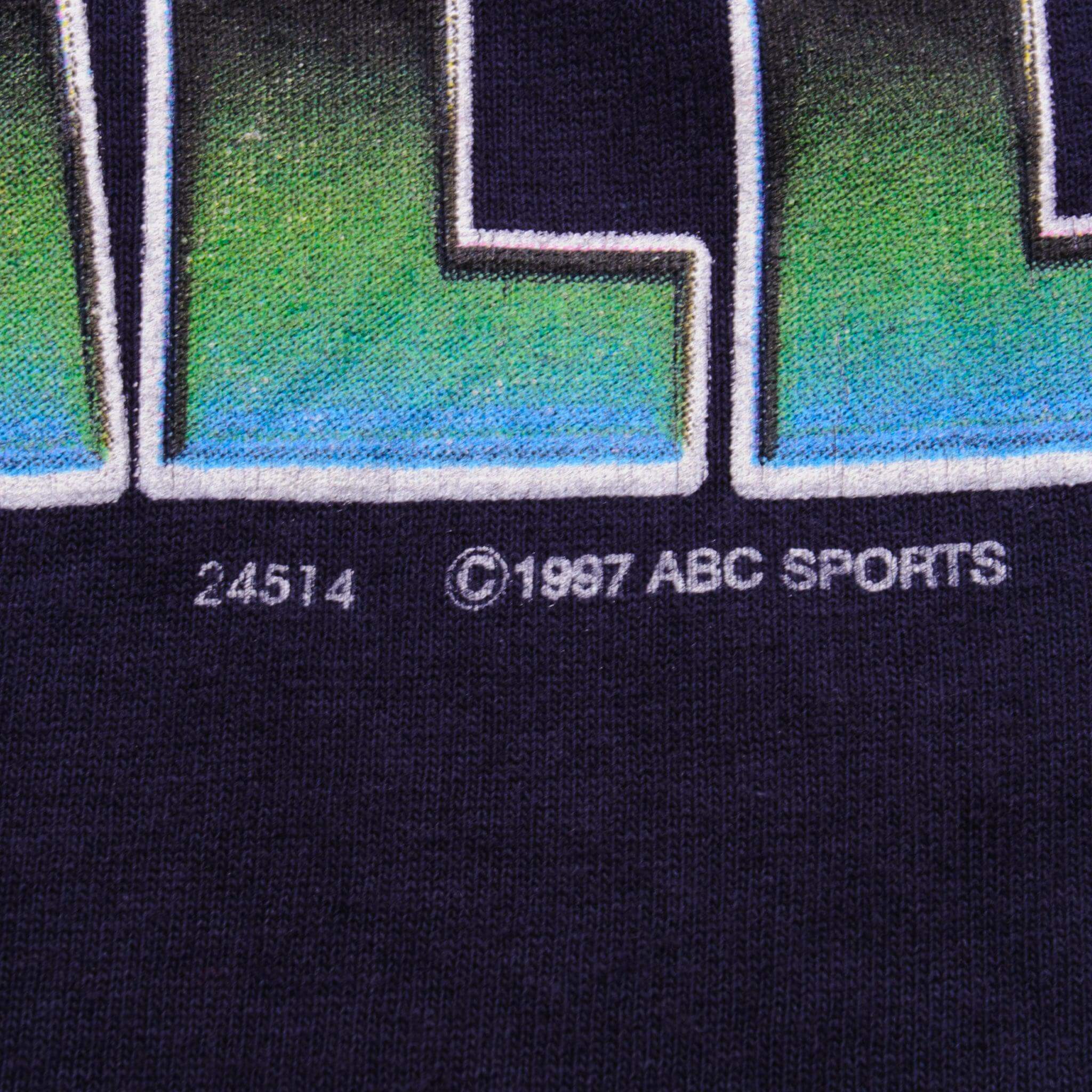 Vintage Nfl Monday Night Football Tee Shirt 1997 Size XL Made In USA With Single Stitch Sleeves