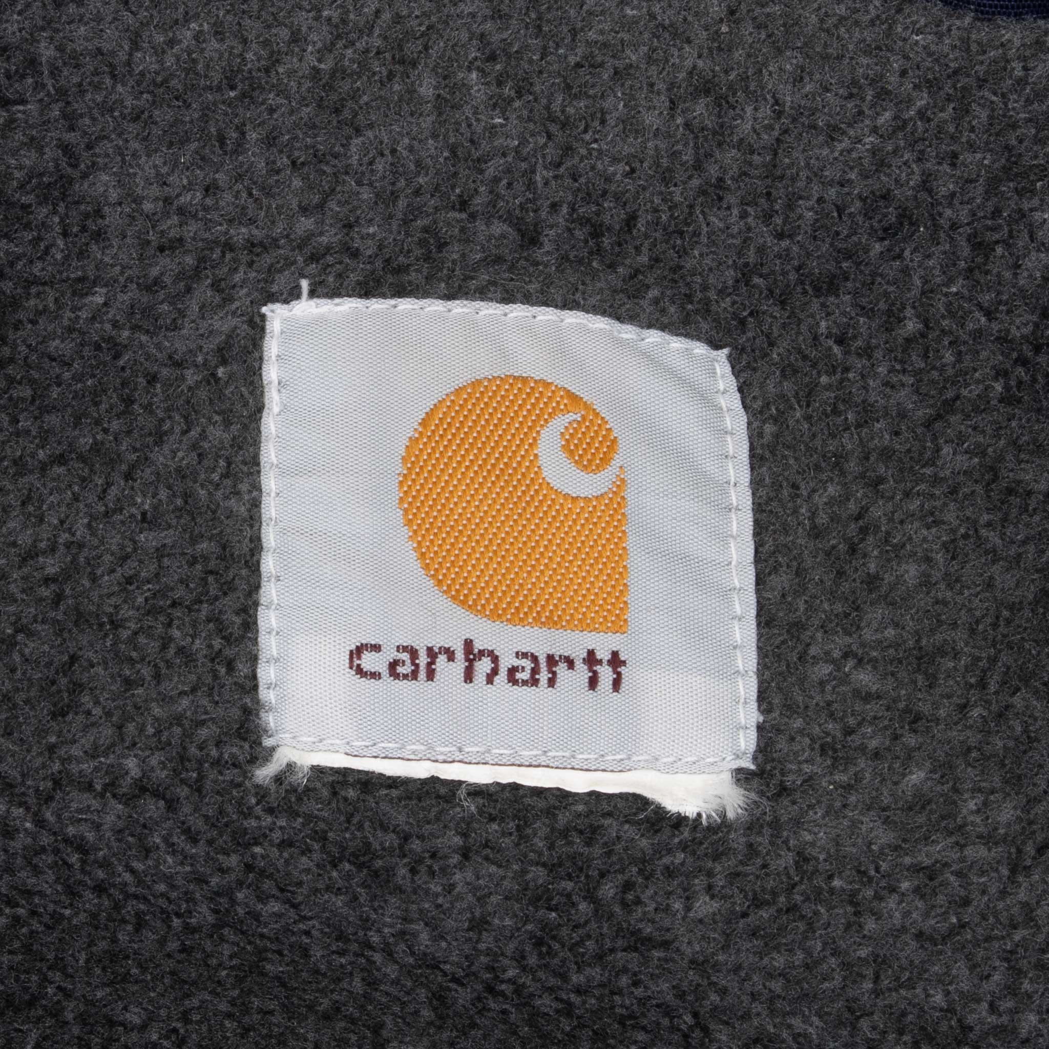 Vintage Carhartt Blue Heavy Windbreaker Jacket 1990S Size XL