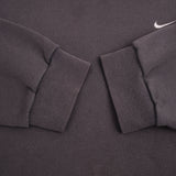 Vintage Nike Classic Swoosh Dark Gray Crewneck Sweatshirt 2000S Size Medium