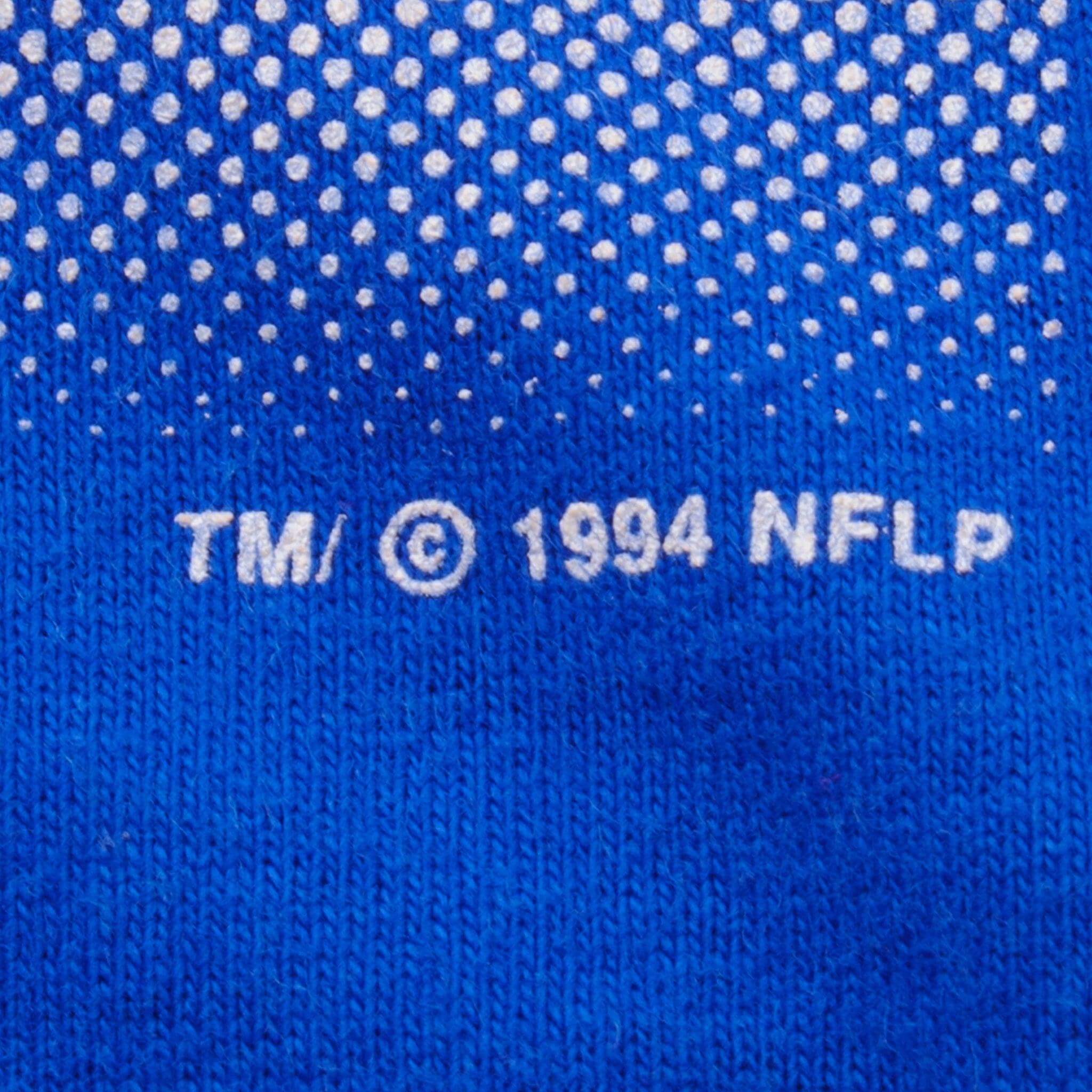 Vintage All Over Print NFL Buffalo Bills Tee Shirt 1994 Size XL Made In USA With Single Stitch Sleeves