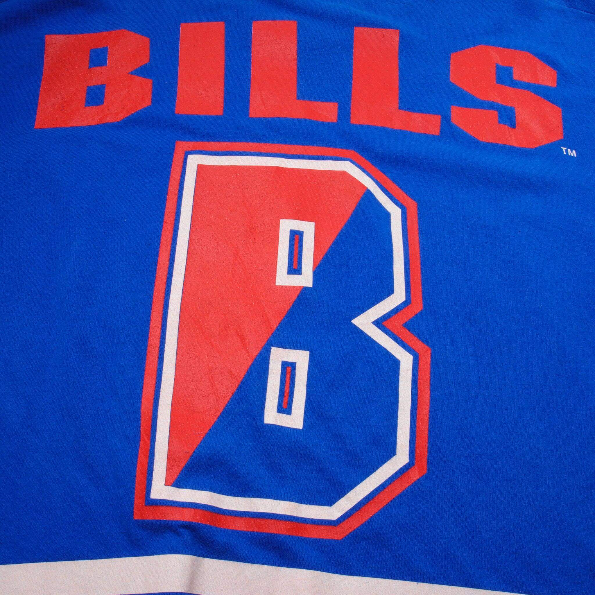 Vintage All Over Print NFL Buffalo Bills Tee Shirt 1994 Size XL Made In USA With Single Stitch Sleeves