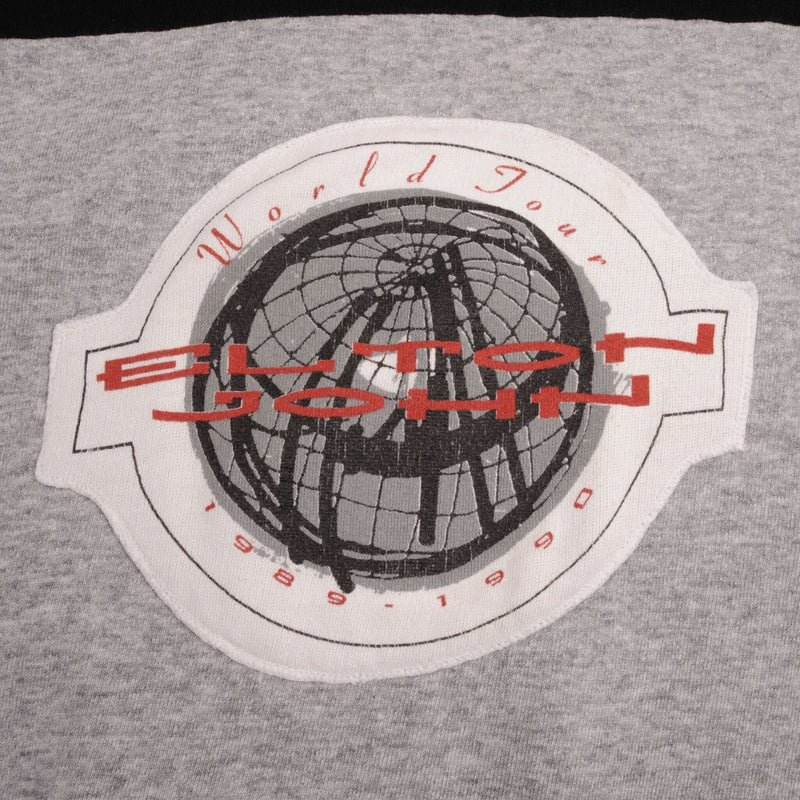 Vintage Elton John 1990 1991 World Tour Sweatshirt Size XL