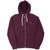 Vintage Ralph Lauren Full Zip Classic Burgundy Hoodie Sweatshirt Size Medium
