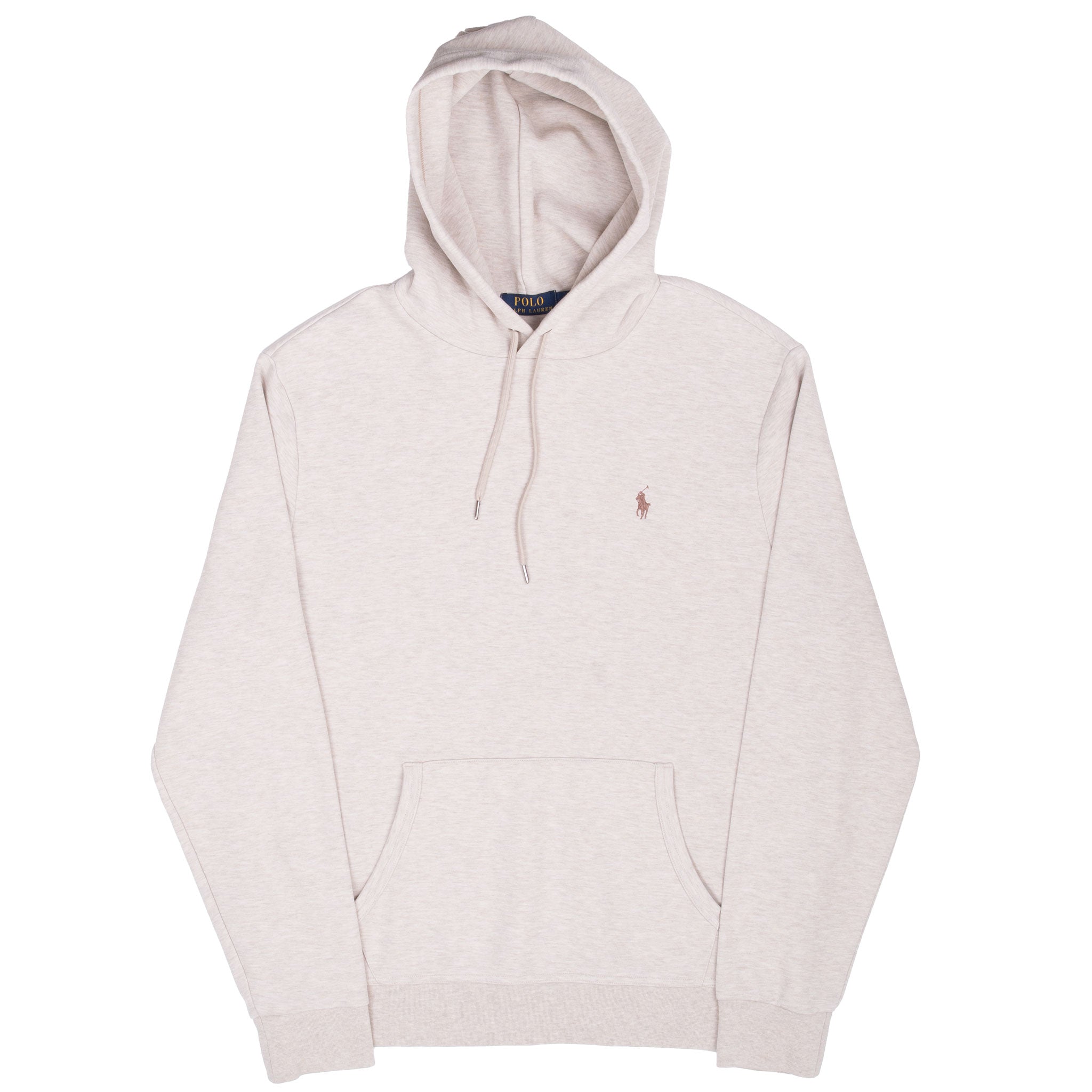 Vintage Ralph Lauren Beige Hoodie Sweatshirt Size Large