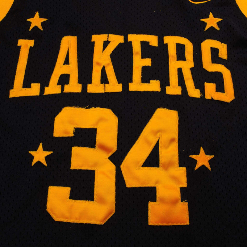 VINTAGE NIKE NBA LAKERS SHAQ O'NEIL 34 JERSEY 1990S SIZE 2XL