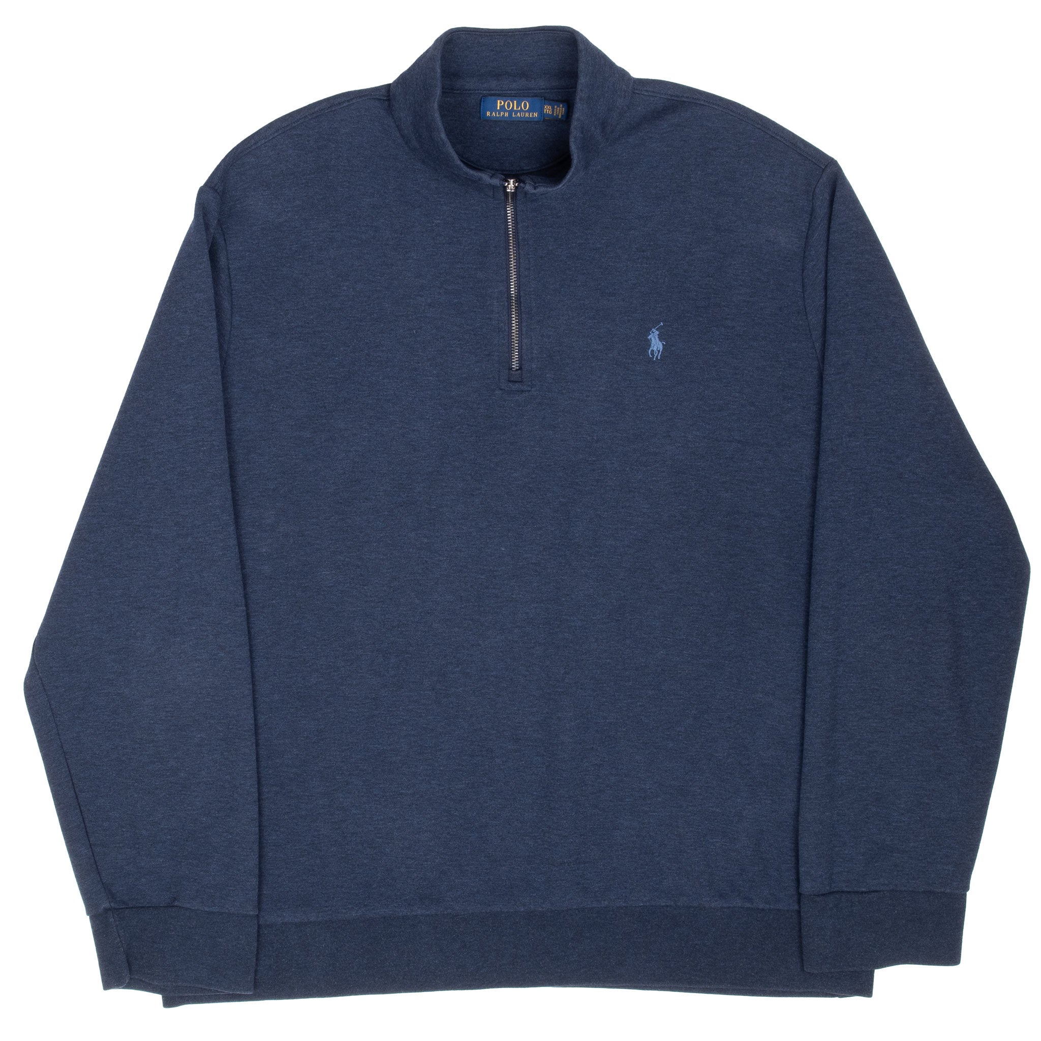 Polo Ralph Lauren Blue Quarter 1/4 Zip Sweater Size 2Xl
