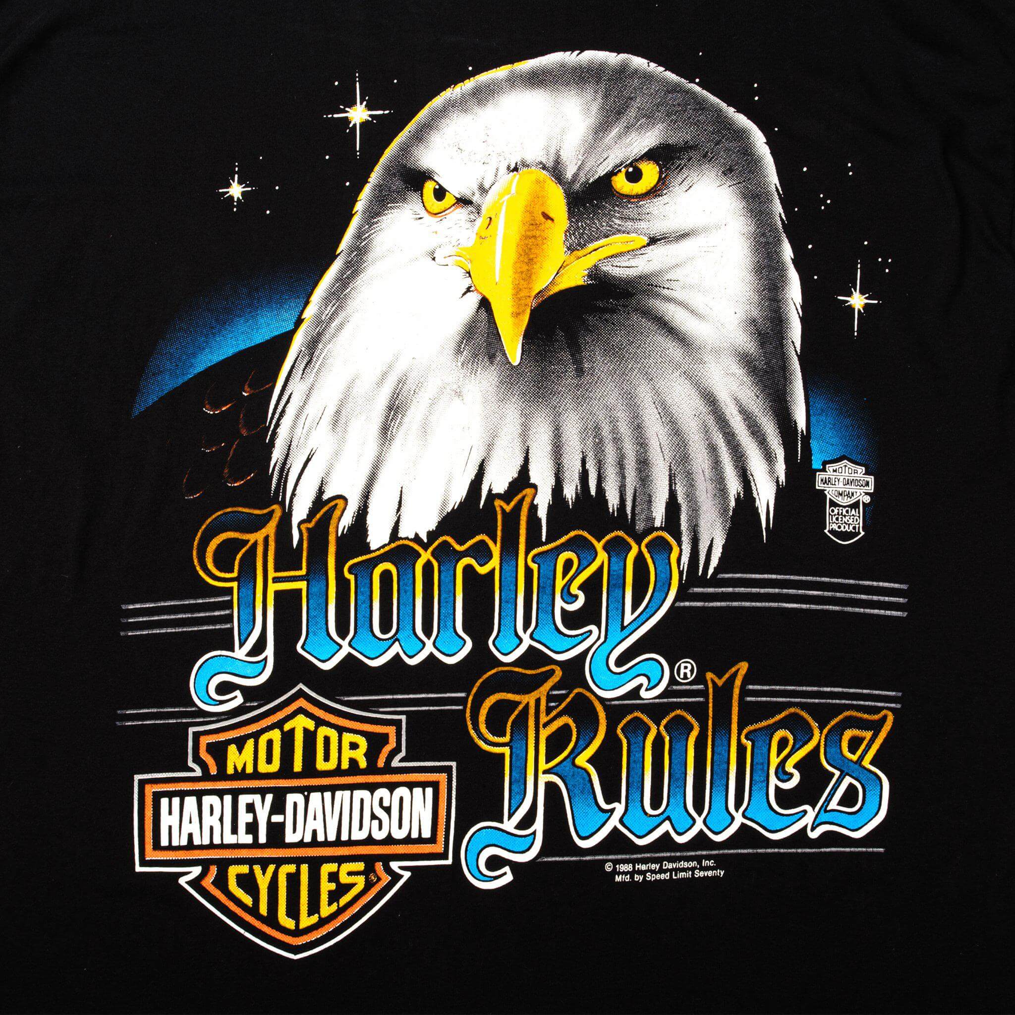 VINTAGE HARLEY DAVIDSON TEE SHIRT 1988 SIZE XL MADE IN USA