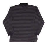 Vintage Tommy Hilfiger Long Sleeve Striped Polo Shirt 1990S Size Large Deadstock