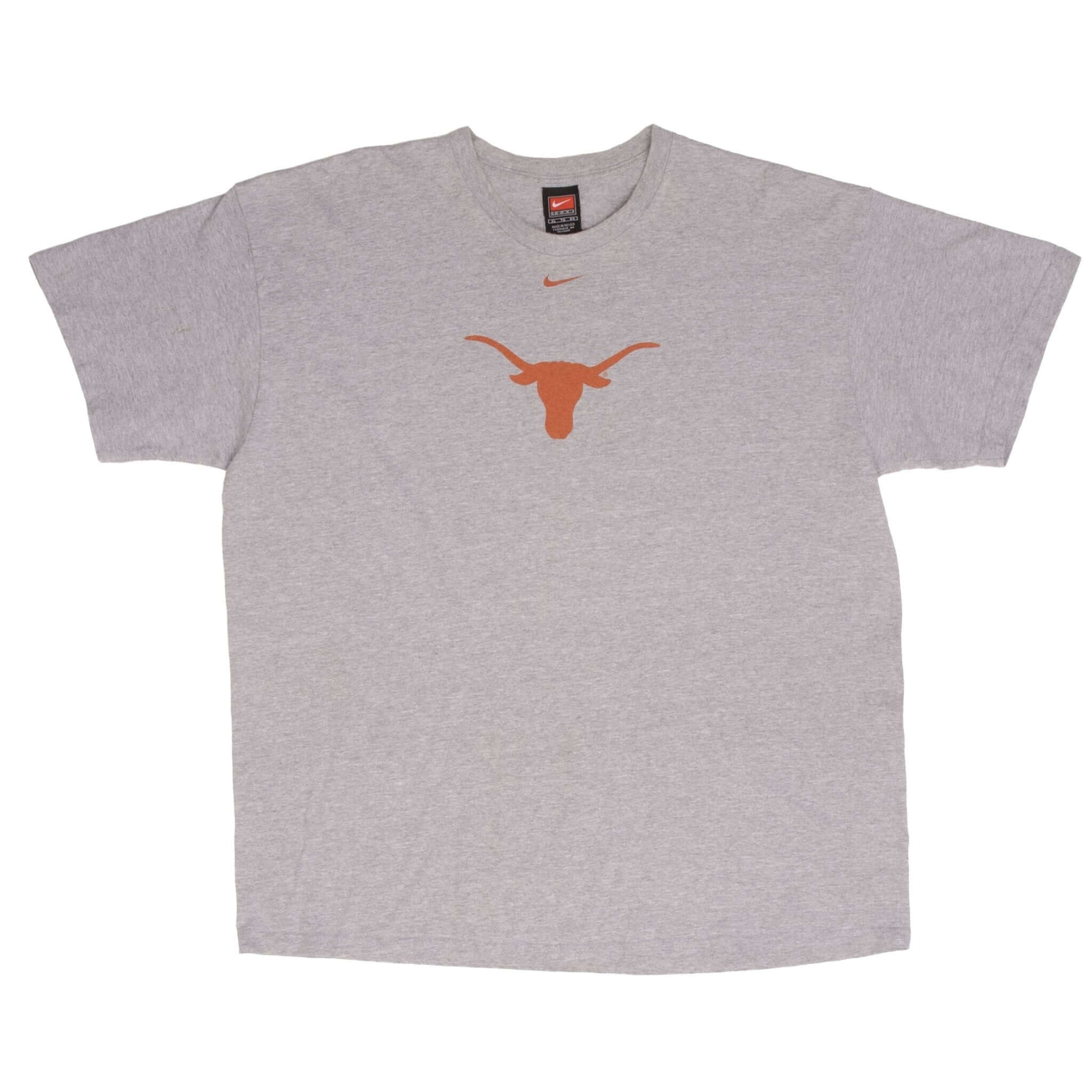 Vintage Nike Center Swoosh Ncaa Texas Longhorns Tee Shirt 1990S Size XL