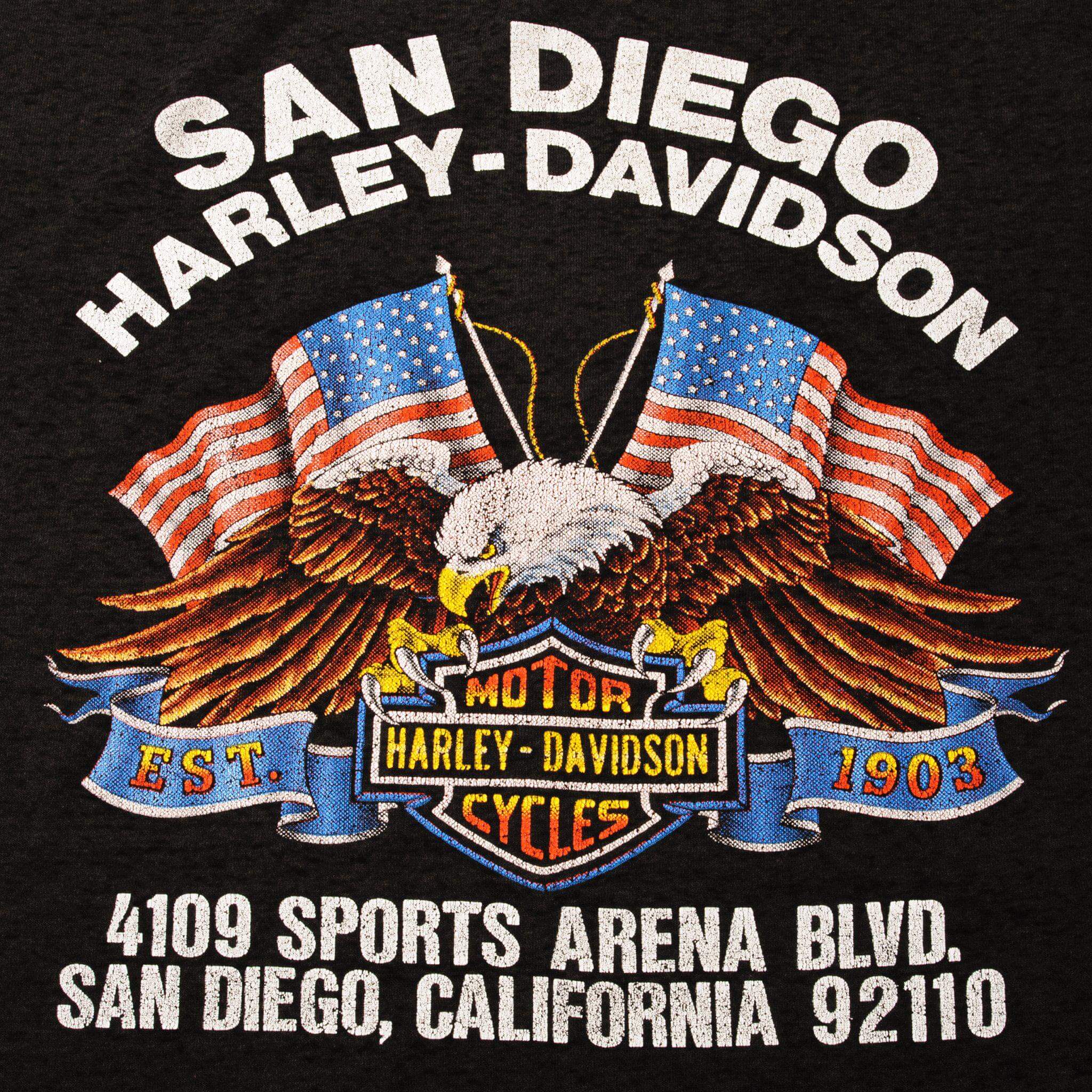 VINTAGE 3D EMBLEM HARLEY DAVIDSON TEE SHIRT 1988 SIZE XL MADE IN USA