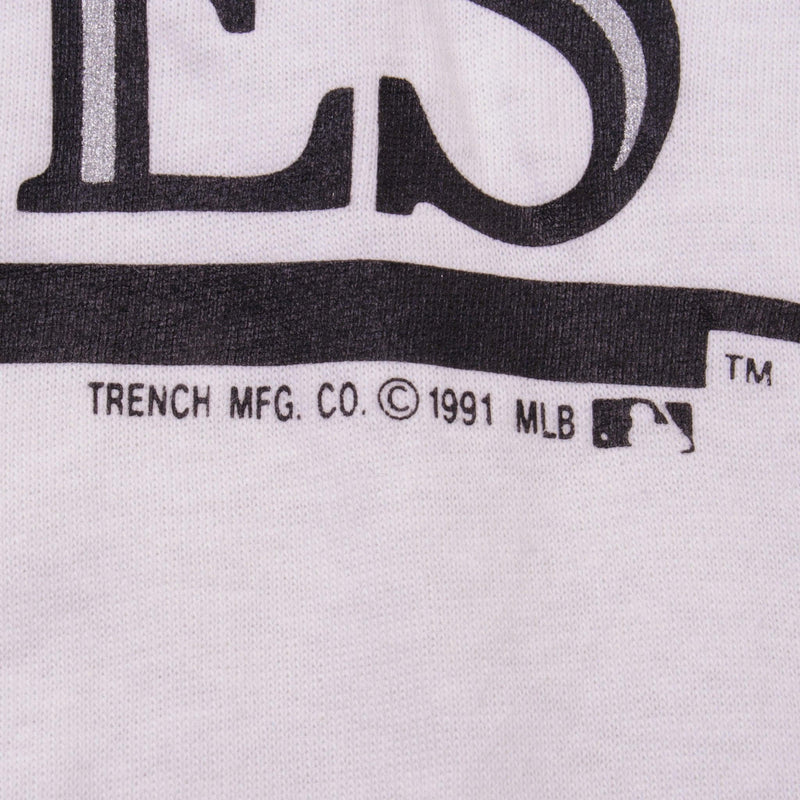 Vintage MLB Colorado Rockies Tee Shirt 1991 Size Medium Made In USA With Single Stitch Sleeves With Tags