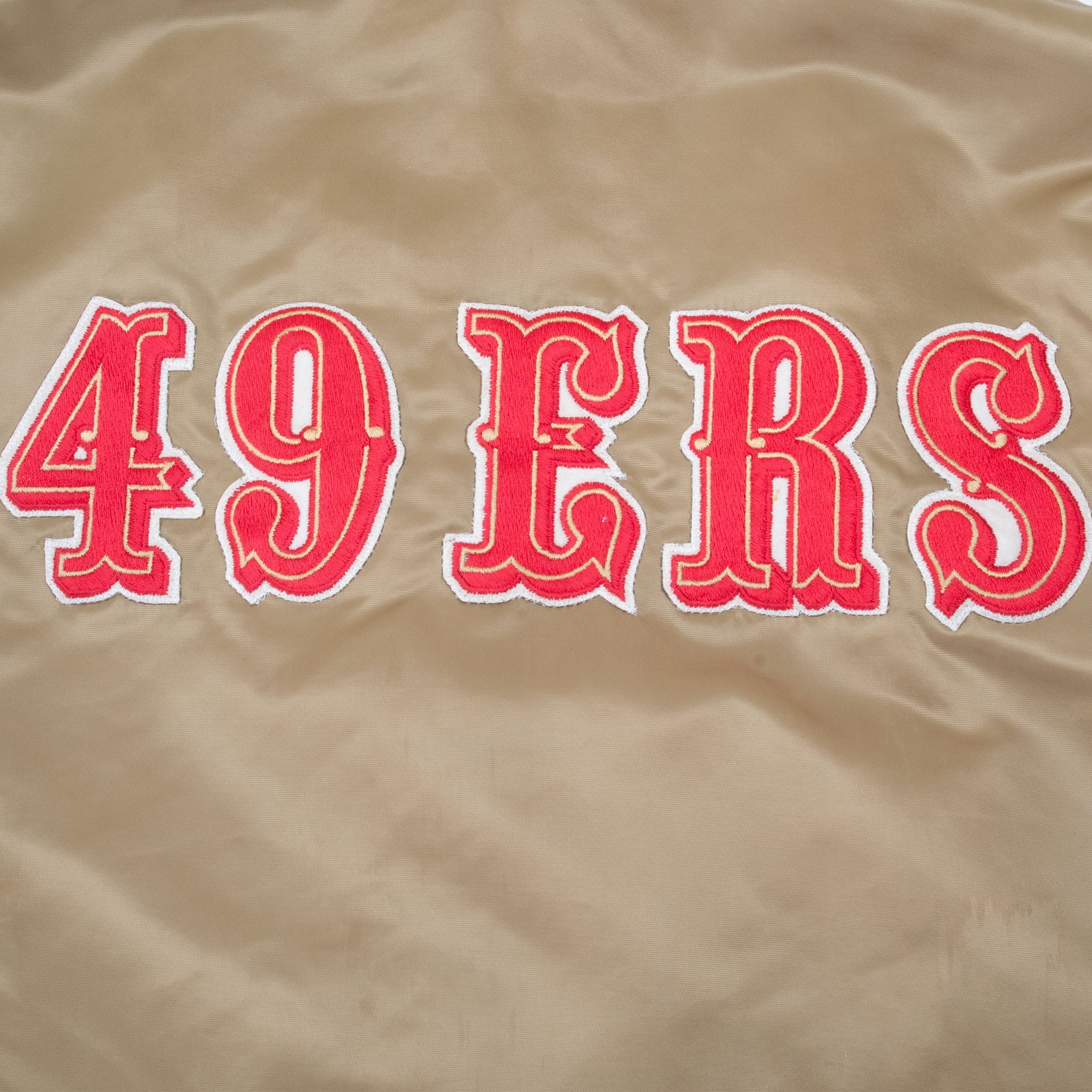 Vintage Nfl San Francisco 49Ers Varsity Satin Starter Jacket Size Xl Made In Usa